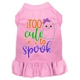 thumbnail image 1 of Pet Dog  Cat Dress Screen Printed, "Too Cute To Spook - Girly Ghost", 1 of 10