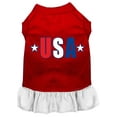 thumbnail image 1 of Pet Dog  Cat Dress Screen Printed, "USA Star", 1 of 10