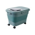 thumbnail image 1 of Pet Dog Cat Food Storage Container 10kg Large Kitchen Airtight Tank Rice Green, 1 of 8