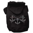 thumbnail image 1 of Pet Dog  Cat Hoodie Rhinestone, "Anchors", 1 of 7