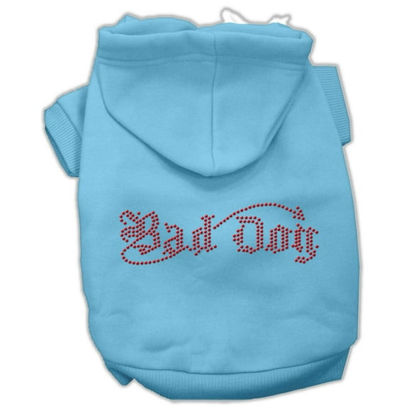 Pet, Dog Cat Hoodie Rhinestone, "Bad Dog"