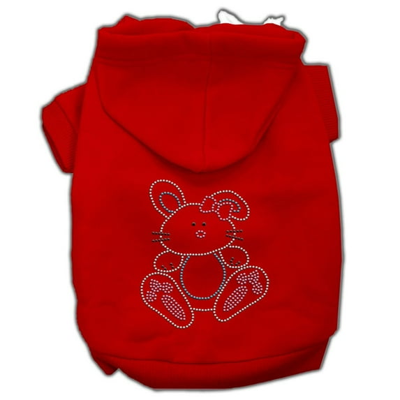 Pet, Dog Cat Hoodie Rhinestone, "Bunny"