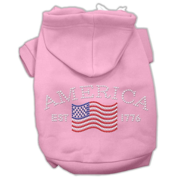 Pet, Dog Cat Hoodie Rhinestone, "Classic American"