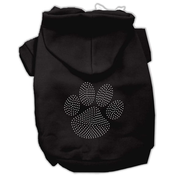 Pet, Dog Cat Hoodie Rhinestone, "Clear Paw"