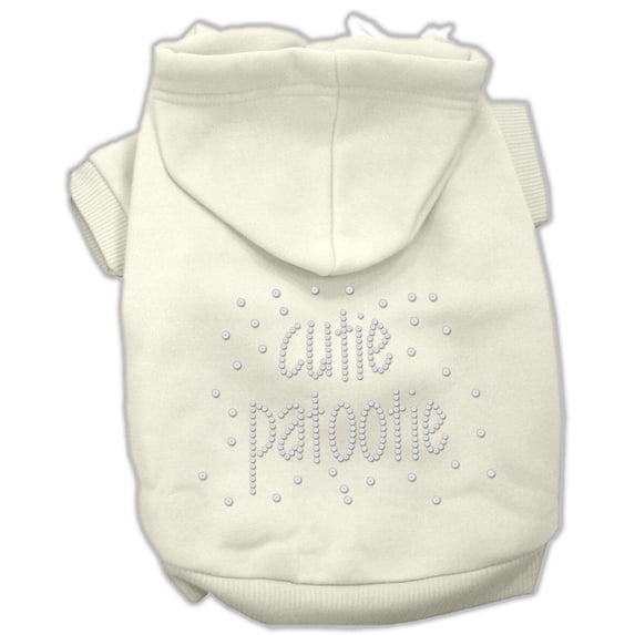 Pet, Dog Cat Hoodie Rhinestone, "Cutie Patootie"