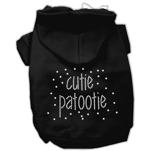 Pet, Dog Cat Hoodie Rhinestone, "Cutie Patootie"