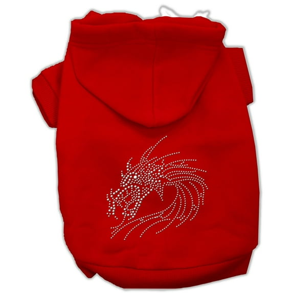 Pet, Dog Cat Hoodie Rhinestone, "Dragon"