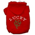thumbnail image 1 of Pet, Dog  Cat Hoodie Rhinestone, "Four Leaf Clover Outline", 1 of 7