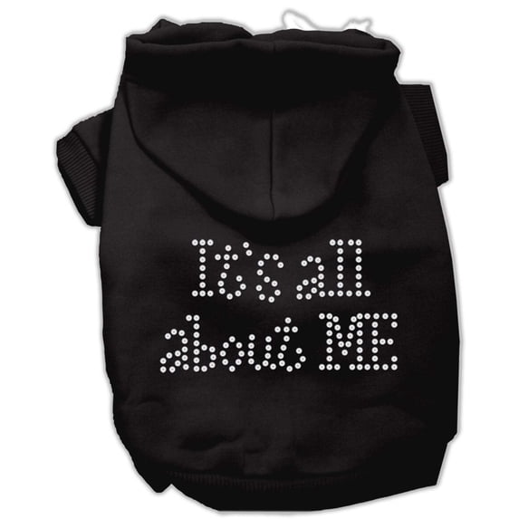 Pet Dog Cat Hoodie Rhinestone, "It's All About Me"