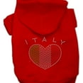 thumbnail image 1 of Pet, Dog  Cat Hoodie Rhinestone, "Italy", 1 of 3
