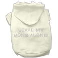 thumbnail image 1 of Pet, Dog  Cat Hoodie Rhinestone, "Leave My Bone Alone", 1 of 6
