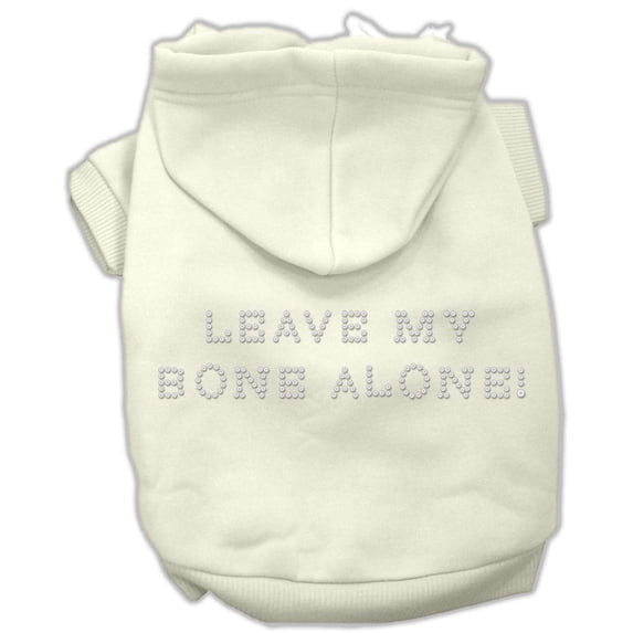Pet, Dog Cat Hoodie Rhinestone, "Leave My Bone Alone"