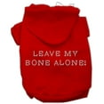 thumbnail image 1 of Pet, Dog  Cat Hoodie Rhinestone, "Leave My Bone Alone", 1 of 6