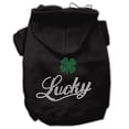 thumbnail image 1 of Pet, Dog  Cat Hoodie Rhinestone, "Lucky", 1 of 6