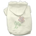 thumbnail image 1 of Pet, Dog  Cat Hoodie Rhinestone, "Multi Colored Flower", 1 of 7