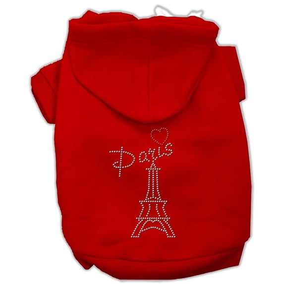 Pet, Dog Cat Hoodie Rhinestone, "Paris"