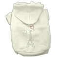 thumbnail image 1 of Pet, Dog  Cat Hoodie Rhinestone, "Paris", 1 of 6