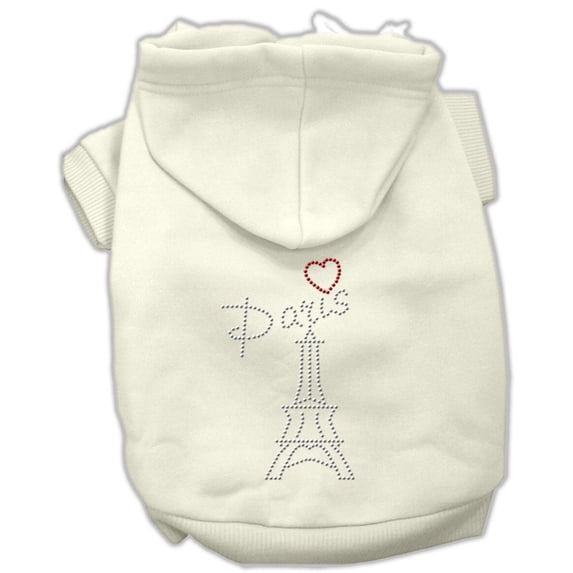 Pet, Dog Cat Hoodie Rhinestone, "Paris"