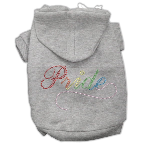 Pet, Dog Cat Hoodie Rhinestone, "Rainbow Pride"