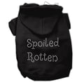 thumbnail image 1 of Pet, Dog  Cat Hoodie Rhinestone, "Spoiled Rotten", 1 of 6