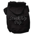 thumbnail image 1 of Pet, Dog  Cat Hoodie Rhinestone, "Stuck Up Pup", 1 of 6