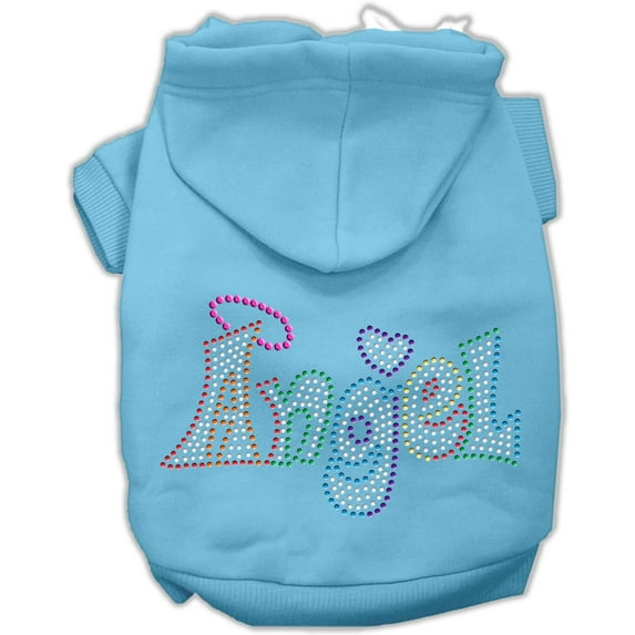 Pet, Dog Cat Hoodie Rhinestone, "Technicolor Angel"