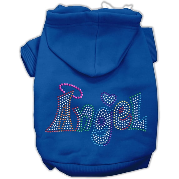 Pet, Dog Cat Hoodie Rhinestone, "Technicolor Angel"
