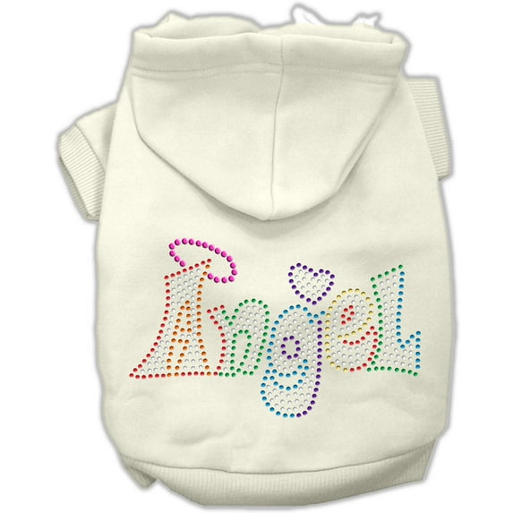 Pet, Dog Cat Hoodie Rhinestone, "Technicolor Angel"