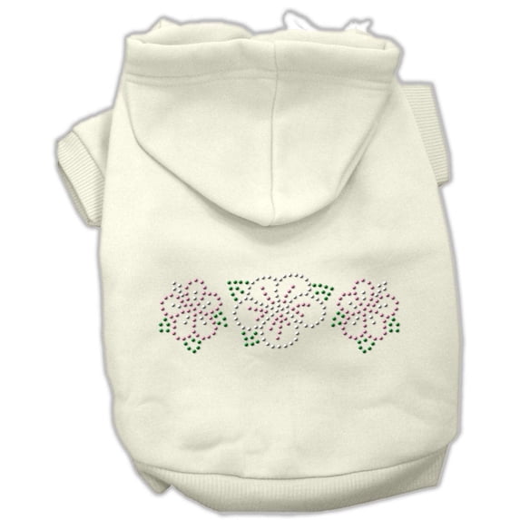 Pet, Dog Cat Hoodie Rhinestone, "Tropical Flower"
