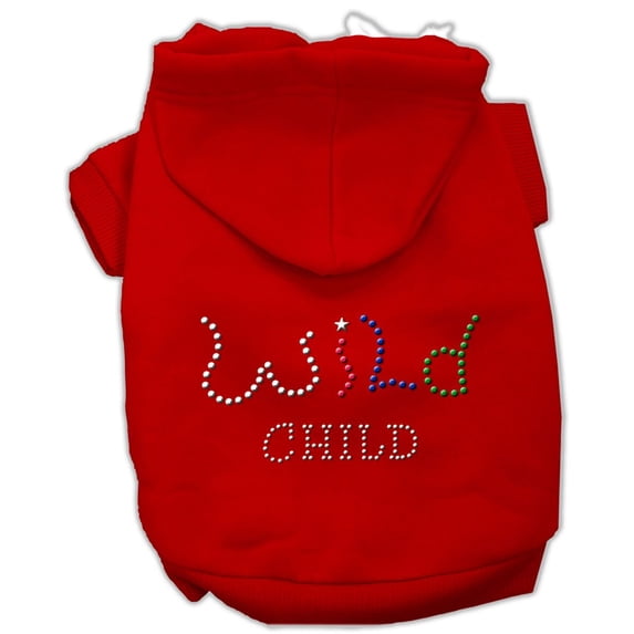 Pet, Dog Cat Hoodie Rhinestone, "Wild Child"