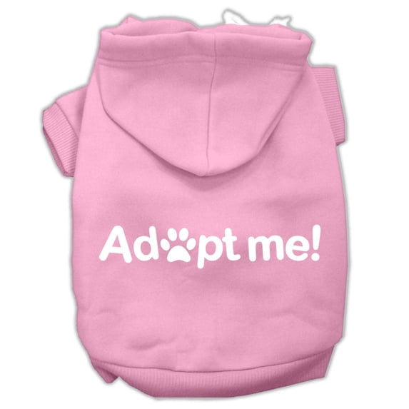 Pet, Dog Cat Hoodie Screen Printed, "Adopt Me"