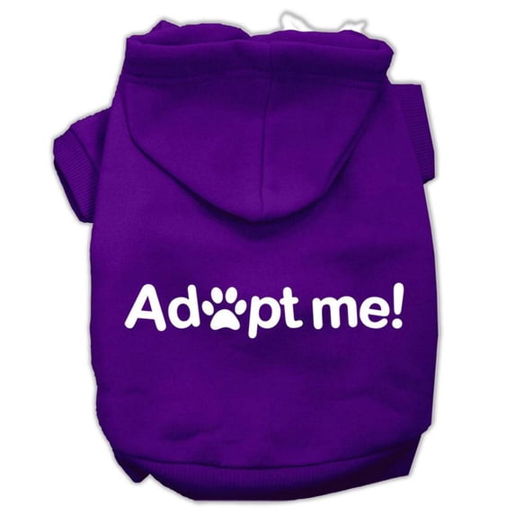 Pet, Dog Cat Hoodie Screen Printed, "Adopt Me"