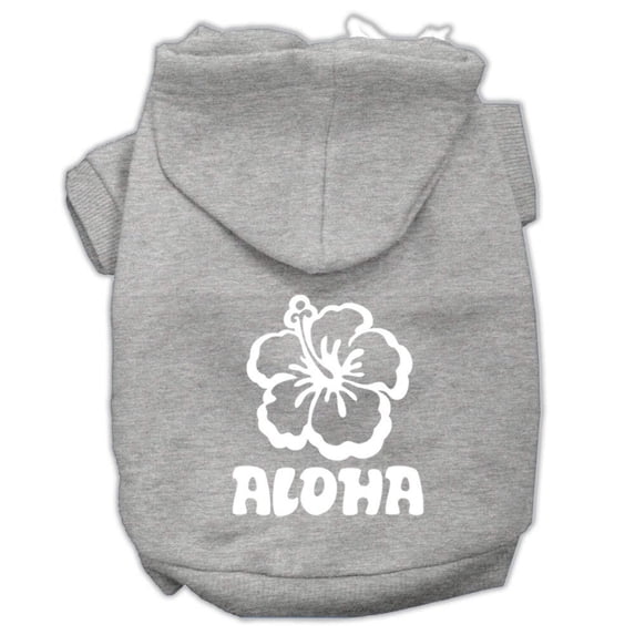 Pet, Dog Cat Hoodie Screen Printed, "Aloha Flower"