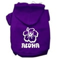 thumbnail image 1 of Pet, Dog  Cat Hoodie Screen Printed, "Aloha Flower", 1 of 10