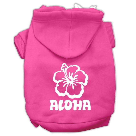 Pet, Dog Cat Hoodie Screen Printed, "Aloha Flower"