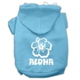 thumbnail image 1 of Pet, Dog  Cat Hoodie Screen Printed, "Aloha Flower", 1 of 10