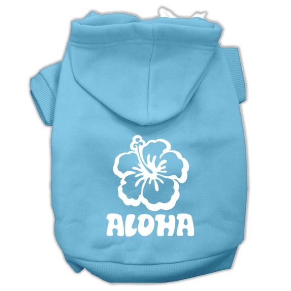 Pet, Dog Cat Hoodie Screen Printed, "Aloha Flower"