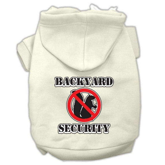 Pet, Dog Cat Hoodie Screen Printed, "Backyard Security"