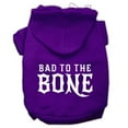 thumbnail image 1 of Pet, Dog  Cat Hoodie Screen Printed, "Bad To The Bone", 1 of 11
