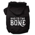 thumbnail image 1 of Pet, Dog  Cat Hoodie Screen Printed, "Bad To The Bone", 1 of 11