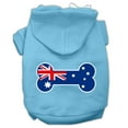 thumbnail image 1 of Pet Dog  Cat Hoodie Screen Printed, "Bone Shaped Australian Flag", 1 of 10