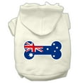 thumbnail image 1 of Pet Dog  Cat Hoodie Screen Printed, "Bone Shaped Australian Flag", 1 of 10