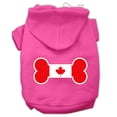 thumbnail image 1 of Pet, Dog  Cat Hoodie Screen Printed, "Bone Shaped Canadian Flag", 1 of 10