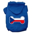 thumbnail image 1 of Pet, Dog  Cat Hoodie Screen Printed, "Bone Shaped Czech Republic Flag", 1 of 10