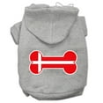 thumbnail image 1 of Pet, Dog  Cat Hoodie Screen Printed, "Bone Shaped Denmark Flag", 1 of 10