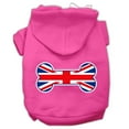 thumbnail image 1 of Pet, Dog  Cat Hoodie Screen Printed, "Bone Shaped Flag United Kingdom (Union Jack) Flag", 1 of 10