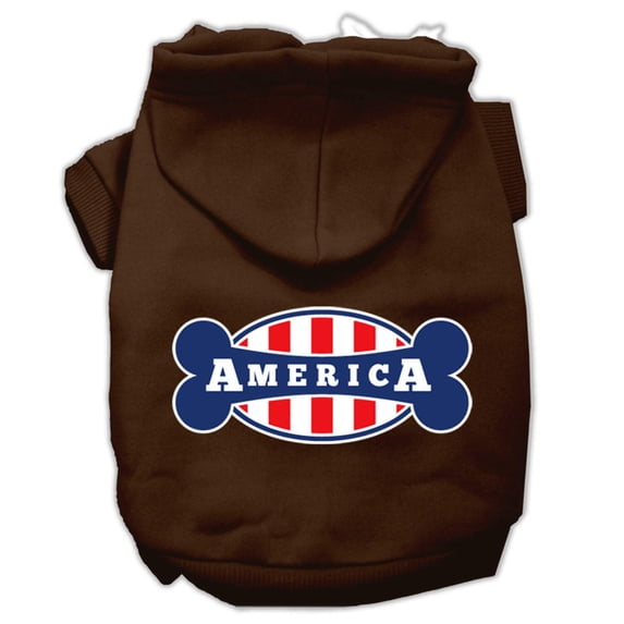 Pet, Dog Cat Hoodie Screen Printed, "Bonely In America"