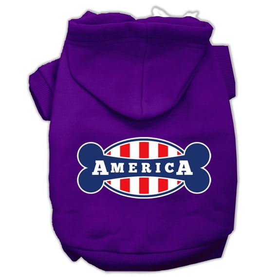 Pet, Dog Cat Hoodie Screen Printed, "Bonely In America"