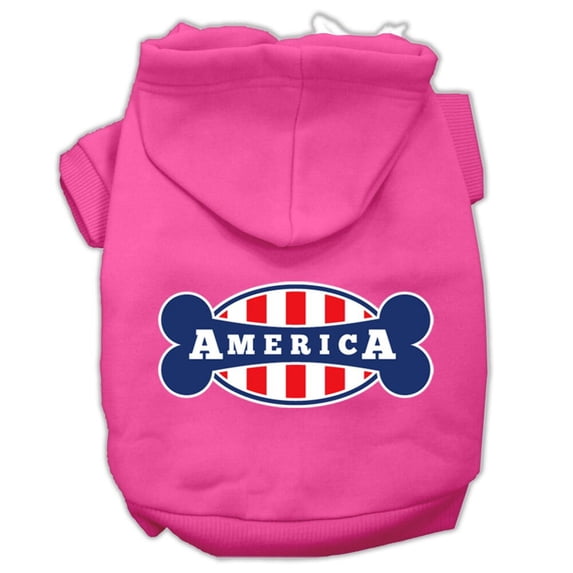 Pet, Dog Cat Hoodie Screen Printed, "Bonely In America"