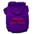 thumbnail image 1 of Pet, Dog  Cat Hoodie Screen Printed, "Bringin Sexy Back", 1 of 9